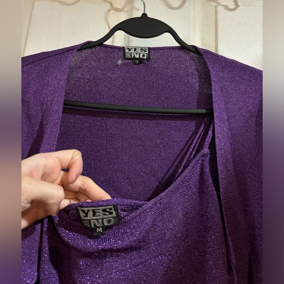 Top + cardigan purple set - Picture 3 of 4